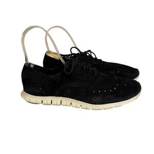 Cole Haan Zerogrand OS Shoes Womens 10.5B Black Suede Lightweight Casual Comfort